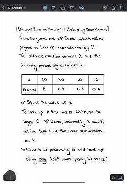Solving A Discrete Random Variable Probability Distribution Problem | A Level Statistics Revision
