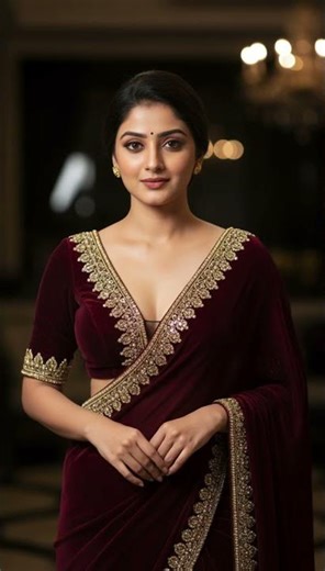 Trending Deep V Neck Blouse Design