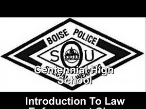 Boise Police Special Operations Unit student Orentation and demonstration