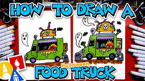 How To Draw A Haunted Spooky Taco Truck