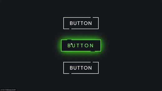 现代CSS发光按钮悬停效果 HTML CSS教程