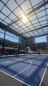 A brand new basketball court is now open to the public at Bicentennial Unity Plaza outside Gainbridge Fieldhouse. 🏀🔥 | Indiana Pacers