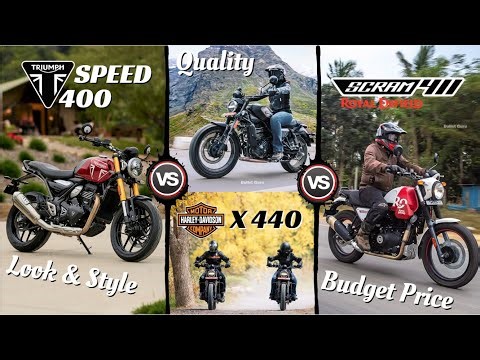 Triumph Speed 400 Vs RE Scram 411 Vs HD X440 - Comparison | Buyers POV
