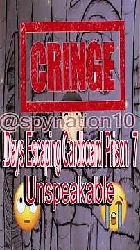 7 Days Escaping Cardboard Prison! unspeakable is cringe AF I Survived 50 Hours Maximum Prison
