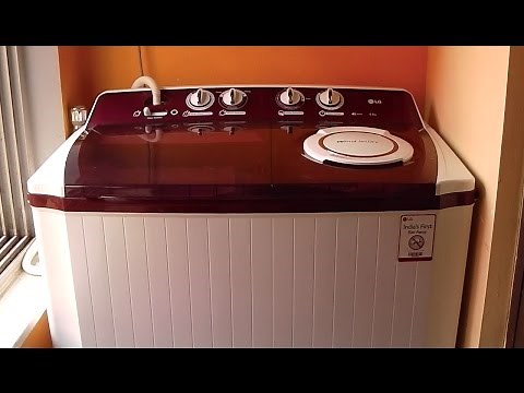 LG P1515R3SA Semi-automatic Top-loading Washing Machine (9.5 Kg, Burgundy)