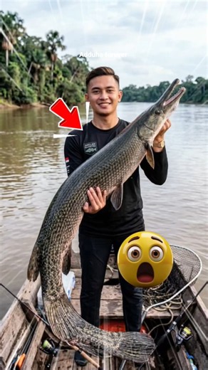 Mancing Ikan Aligator Gar Monster di sungai Amazon #aligatorgar #aligatorfish #aligator #aligators