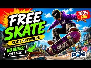 FREE SKATE on Poki is Addictive! 🔥 Best Browser Skateboarding Game