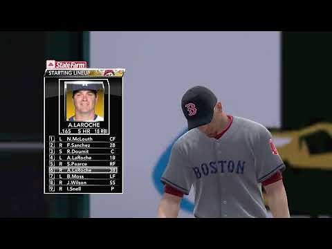 Major League Baseball 2K9 Gameplay - Boston Red Sox vs Pittsburgh Pirates