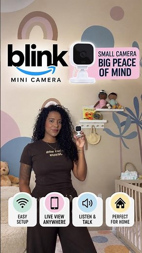 Blink Mini Camera | Easy setup + how I use it 👀🏠 #AmazonFinds #BlinkMini