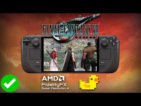 Final Fantasy VII Rebirth FSR4 Steam Deck Performance: FSR 4.0.2 + Lossless Scaling