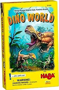 HABA Dino World Game - An Exciting Prehistoric Hunt for Ages 6 and Up (Made in Germany)