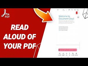 How To Read Aloud Of Your PDF On Adobe Acrobat App