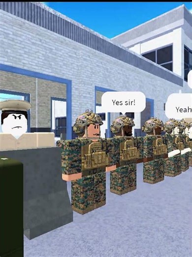 Marine Academy 💪 #military #marine #specialforces #roblox