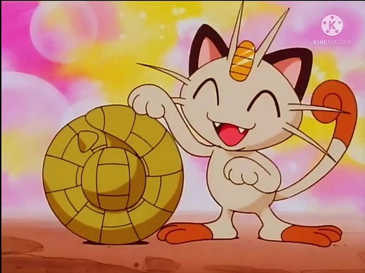 Meowth Bites Sandshrew's Tail #pokémon #pokémonindigoleague #JaylaLife💕 #meowth #sandshrew (Meowth bites Sandshrew's tail and Sandshrew burrows underground in pain) hahahahahah