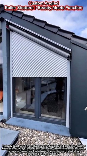 Custom Angled Roller Shutters | Beauty Meets Function