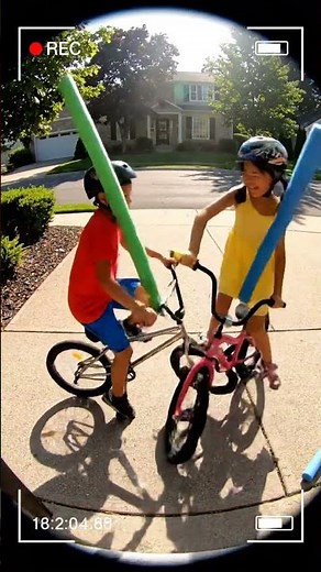 Bicycle jousting #funny #shortvideo #shorts