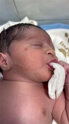 Cute Little Newborn Baby in NICU Under Warmer – Sucking Well 🤍