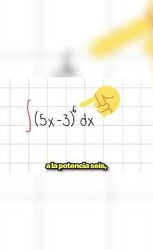 Solve the integral of (5x-3)^6 dx by Change of Variable