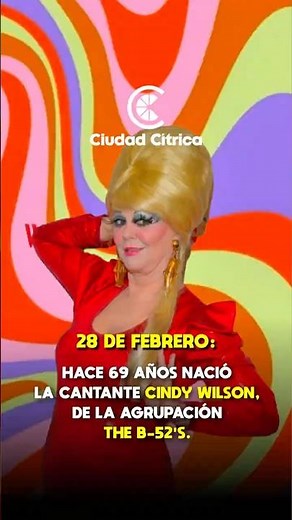 Hoy celebramos el cumpleaños n.º 69 de la cantante Cindy Wilson, voz femenina de The B-52’s.