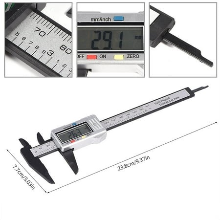Inch And Millimeter Conversion 3 Colors Vernier Extra Large LCD Screen 0~150mm Measuring Tool, Caliper, Plastic For Household DIY Measurment - Walmart.ca