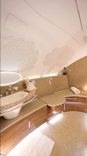 A380 Onboard Shower Spa ASMR: The Relaxing Sounds of Flying Emirates | Emirates