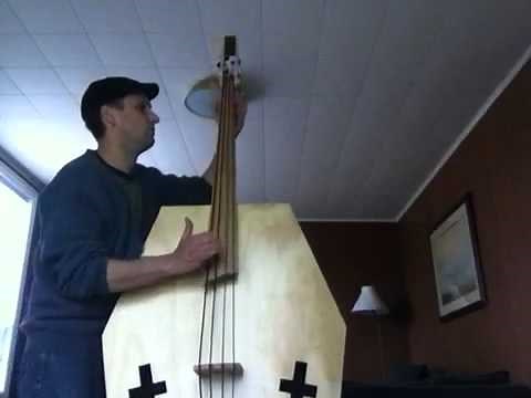 DIY upright bass - coffin bass