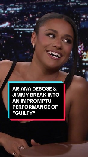@Ariana DeBose & Jimmy break into an impromptu performance of Barry Gibb & @Barbra Streisand’s “Guilty”! #FallonTonight #TonightShow #ArianaDeBose #BarryGibb #BarbraStreisand