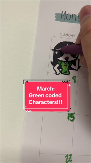 March Brings Green Characters to Light