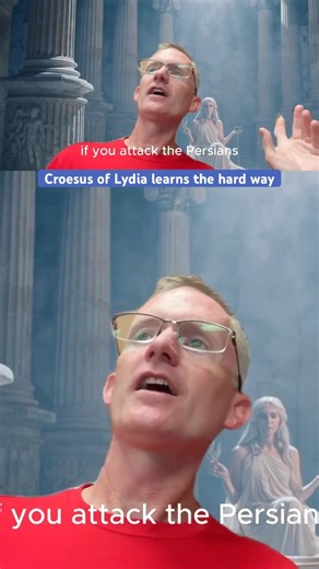 The Oracle’s Warning Comes True – The Fall of King Croesus of Lydia ⚔️ #HistoryShorts