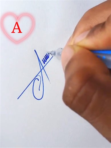A letter signature 🥰 #signature #leatter#foryopage #❤️❤️
