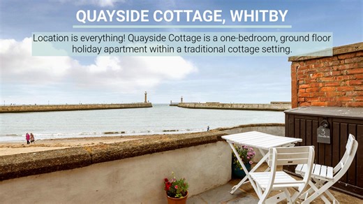 Location is everything! Quayside Cottage is a one-bedroom, ground floor holiday apartment within a traditional cottage setting.⁠ ⁠ We find the views magnetic from both the lounge and bedroom. You can look out over the ever-changing estuary and the comings and goings of vessels. Or take your tipple to the outdoor sitting area to watch people pottering on Tate Hill Beach, and the setting sun. ⁠ https://shoreline-cottages.com/cottages/quayside-cottage/ | Shoreline Cottages