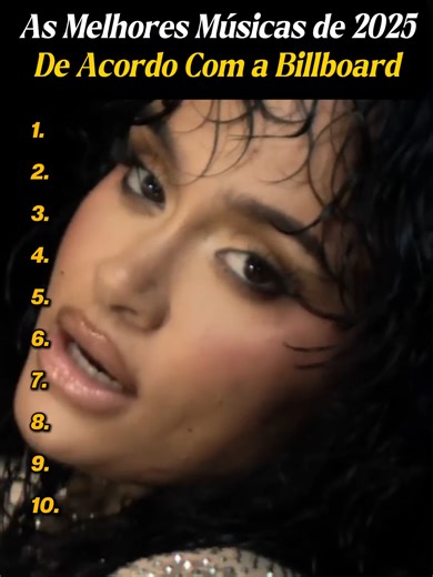 As Melhores Músicas de 2025 na Billboard