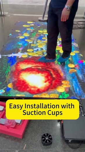 P1.9 Indoor LED Interactive Floor Tile Screen,