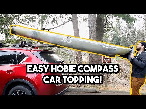 Super easy Hobie Compass Car Topping! Load & Unload Kayak with Yakima ShowBoat 66 on Mazda CX-5