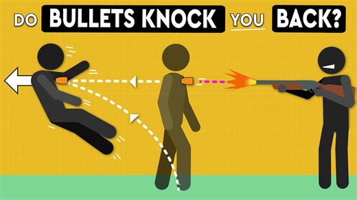 Surprising truth about bullets knocking people backwards