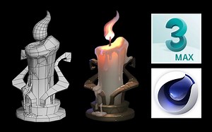 3DMAX建模教程：手绘基础模型全流程制作，max模型建模，BodyPaint 3D贴图绘制