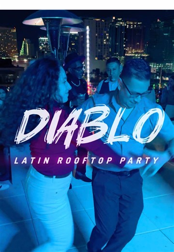 Fire Salsa Dancing at Diablo Latin Rooftop Party