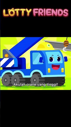 #shorts | Lagu Kendaraan Konstruksi🚧 | Lagu Anak-Anak | Lagu Kendaraan Alat Berat | Lotty Friends