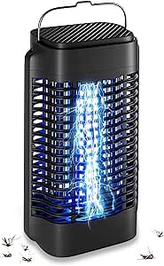 Bug Zapper for Outdoor and Indoor, Electric Mosquito Zapper Mosquito Trap Waterproof Fly Traps Mosquito Killer for Home, Backyard, Garden, Patio, Camping