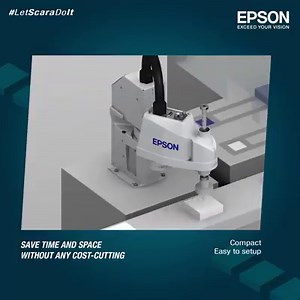 Enjoy increased efficiency and ease, with Epson’s All-in-One Scara robot. In comparison to other robots, it takes a fraction of the space and is easy to install. Welcome affordable automation: http://bit.ly/2wcYRvI #LetScaraDoIt | Epson