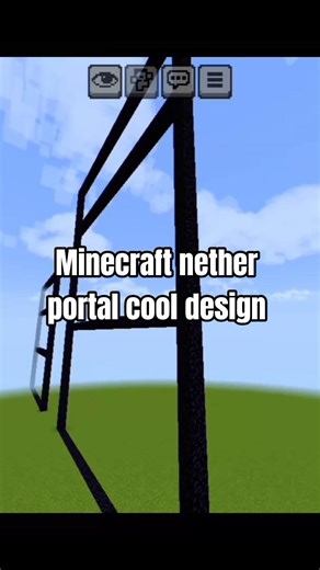 Minecraft nether portal cool design #minecraft #gaming