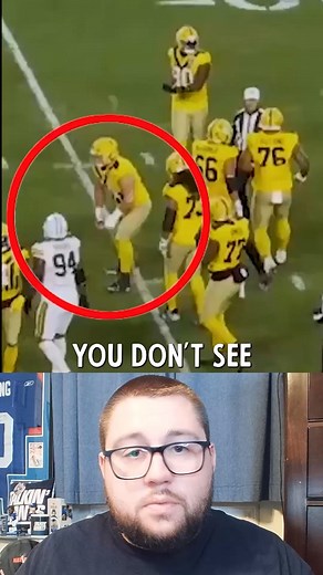 1.8M views · 3.9K reactions | Steelers center Zach Frazier thought they were about to go no huddle so he had to hold on to the ball all the way until they snapped the ball #nfl #football #sports #steelers #packers | Jomboy Media Football | Facebook