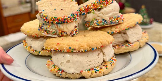 Cookie Dough Ice Cream Sandwiches