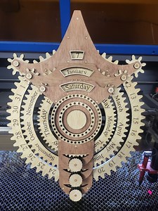 SVG Lightburn Laser File Perpetual Calendar Digital Download File Includes a Lightburn File and SVG File for Lasers 2 Sizes - Etsy