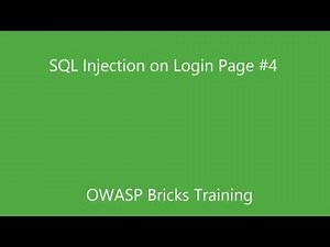 OWASP Bricks - How to solve login page #4