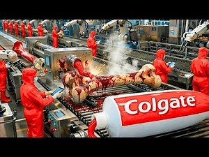 How Toothpaste Is Made From Animal Bones | Inside Factory Mass Production