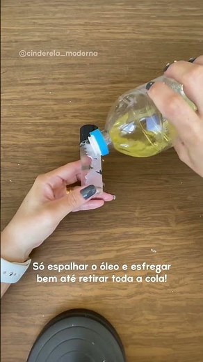 Como tirar a cola dos adesivos de um jeito fácil | Como remover cola de embalagem plástica e vidro
