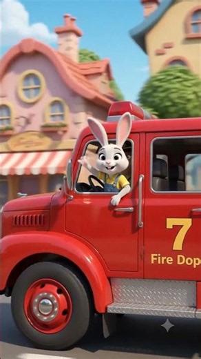 🔥 Firefighter Animals Save the Family! 🚒🐻 | Brave Kids TV #shorts