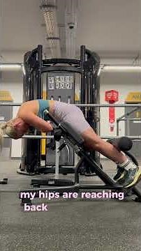 How to use the Hyperextension machine at the gym to hit glutes or your lower back!