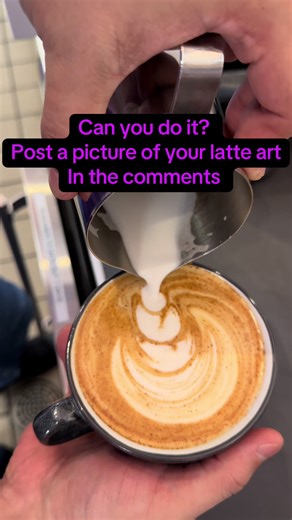 Our new barista Brian is making latte art look effortless—and we’re kind of obsessed. Be honest… could you do this on your first try? 😏 👉 Come watch the magic in person (and yes, you get to drink it too 😉)#latte #latteart